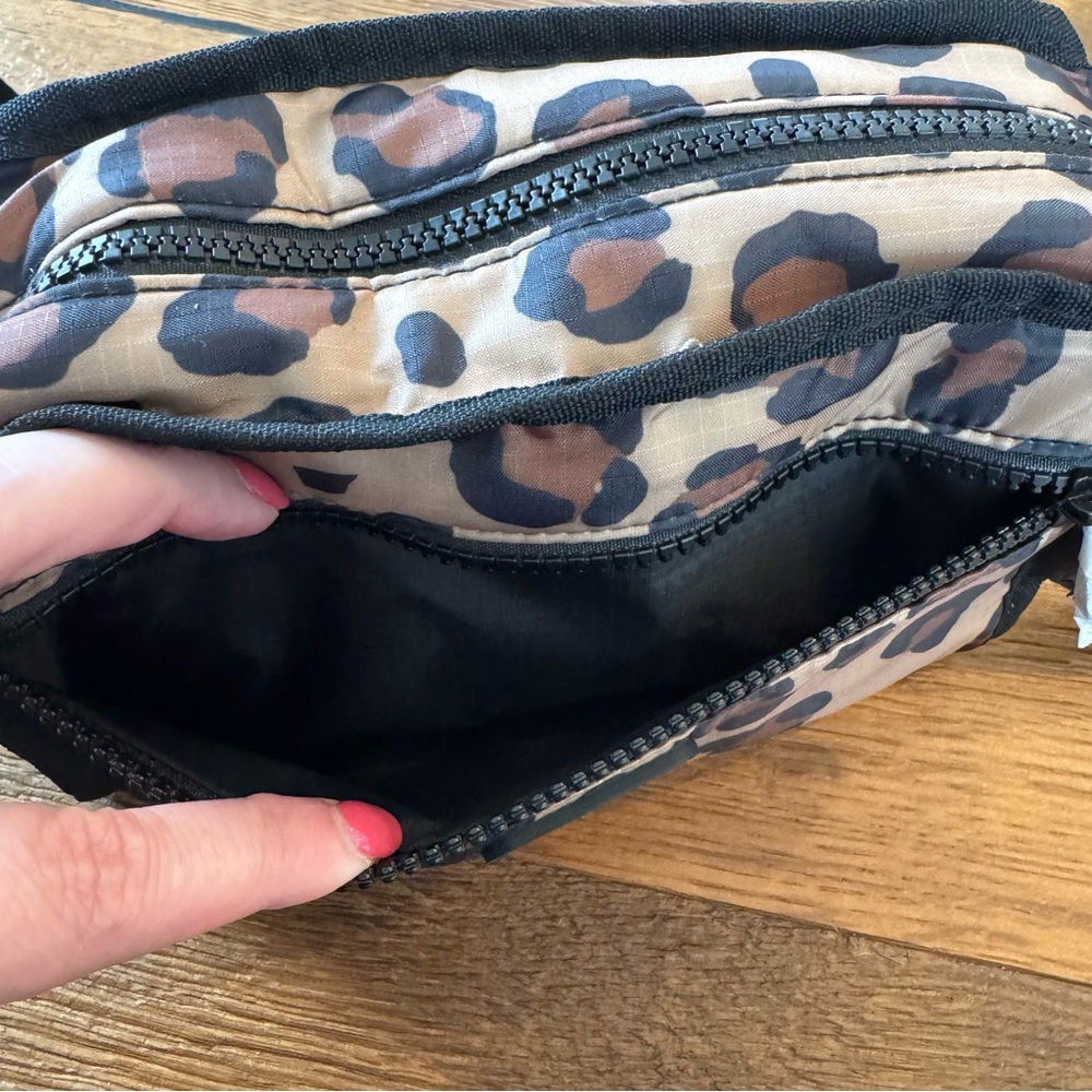UGG Leopard-Print Mini Belt Bag in Tan and Black - Picture 4 of 12